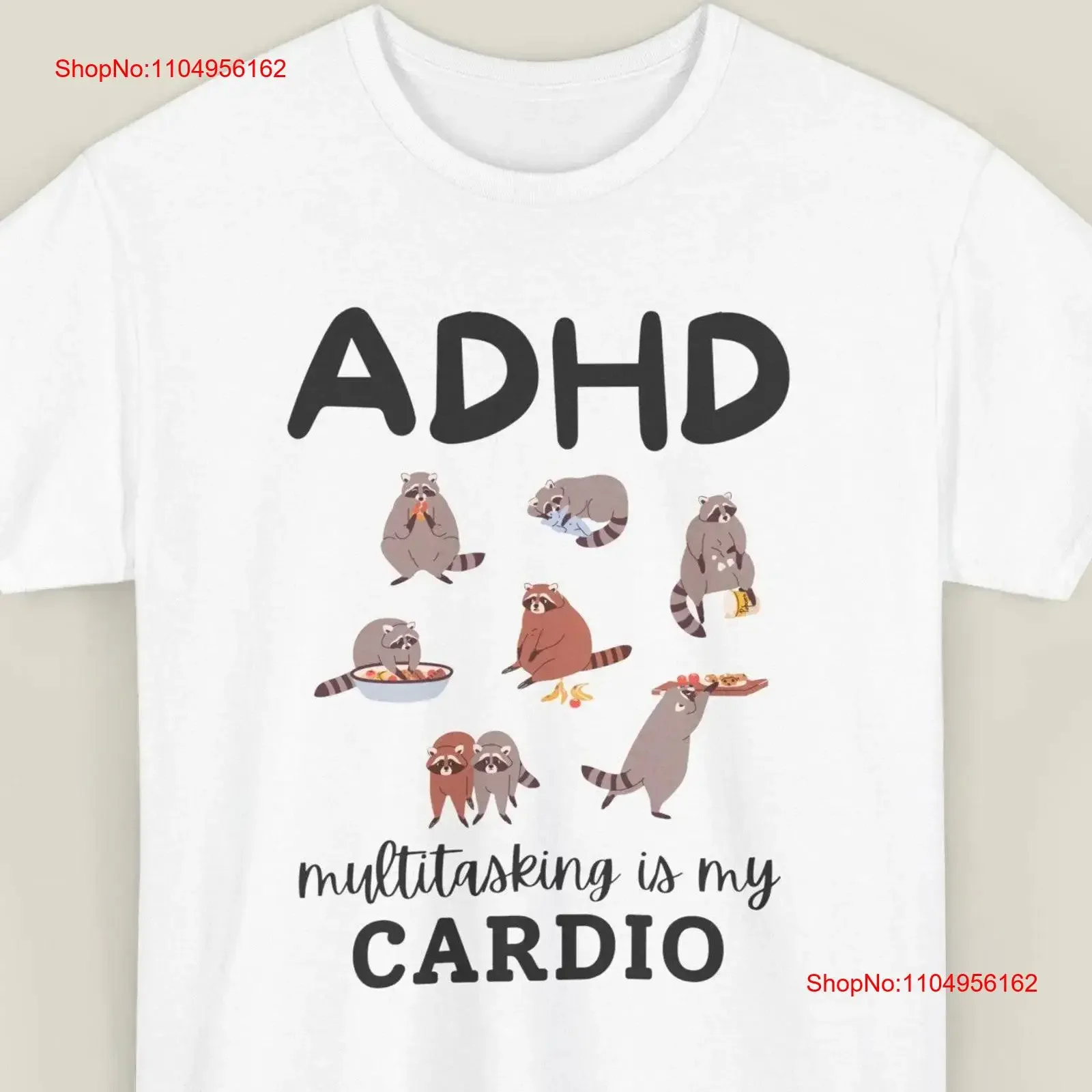 Camiseta divertida de TDAH para la salud Mental, multitarea es mi cardio que dice, regalo motivacional, gráfico lavado vintage, cómodo y suave