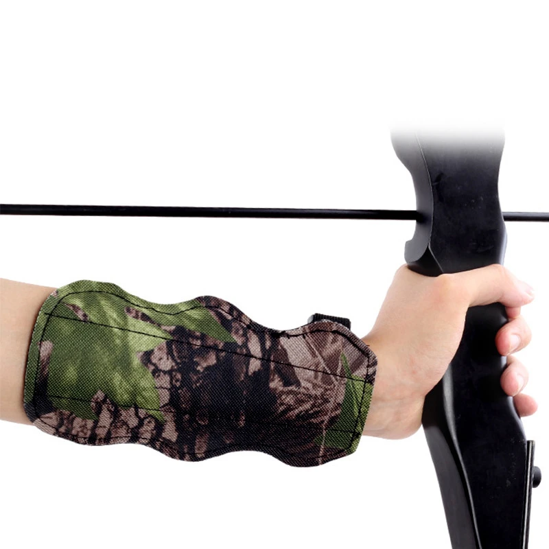 2 Stück Camo-Schutzarm für Bogenschießen, verstellbarer Armschutz, Übungs-, Jagd- und Schießzubehör – Detail 6