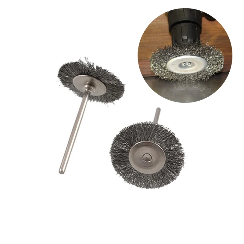 

20pcs/Set Steel Wire Wheels Brushes Drill Rotary Tool for Drill Polishing Grinding Wheel Metal Rust Removal Brush 1" Dia