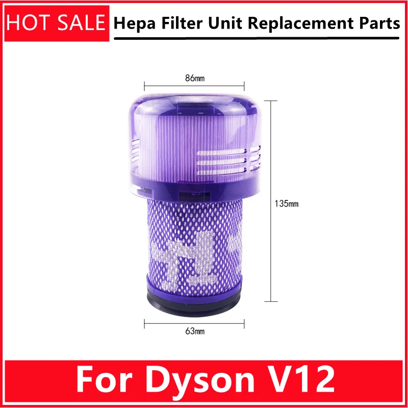 Suku Cadang Pengganti Unit Filter Hepa untuk Aksesori Cadangan Yang Dapat Dicuci Penyedot Debu Tanpa Kabel Dyson V12