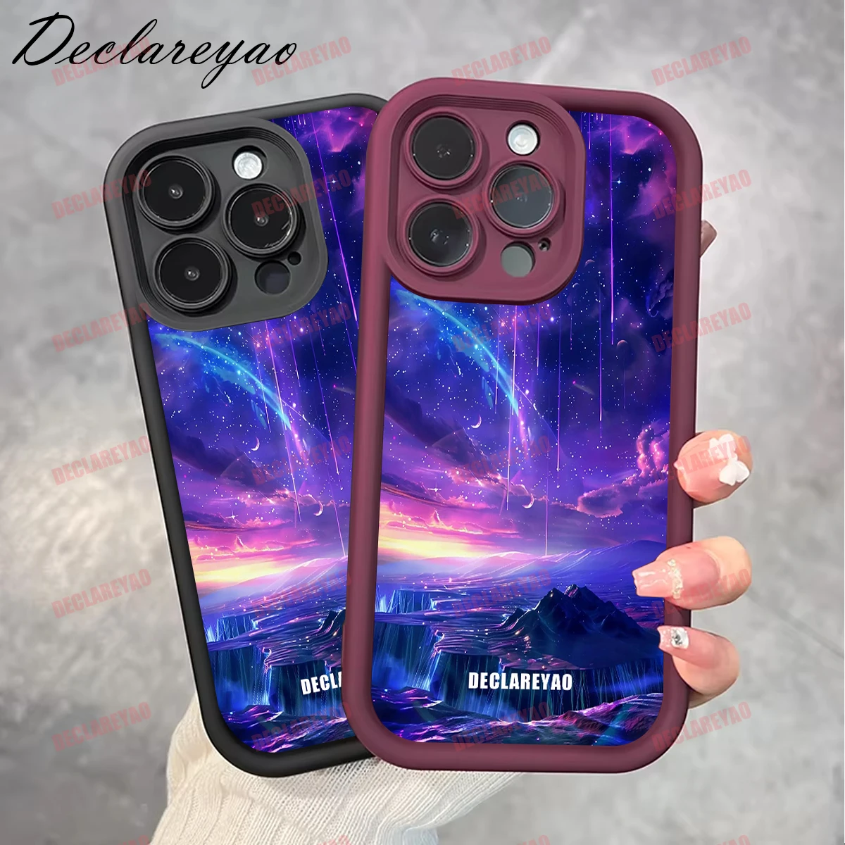 DECLAREYAO ماتي بولي يوريثان لينة خفيفة سليم حالات ل Redmi 12S 12C 11A الترا K50 Po 13C 9A A2 11S A1 9AT 9i 9C يغطي حافظة للصدمات