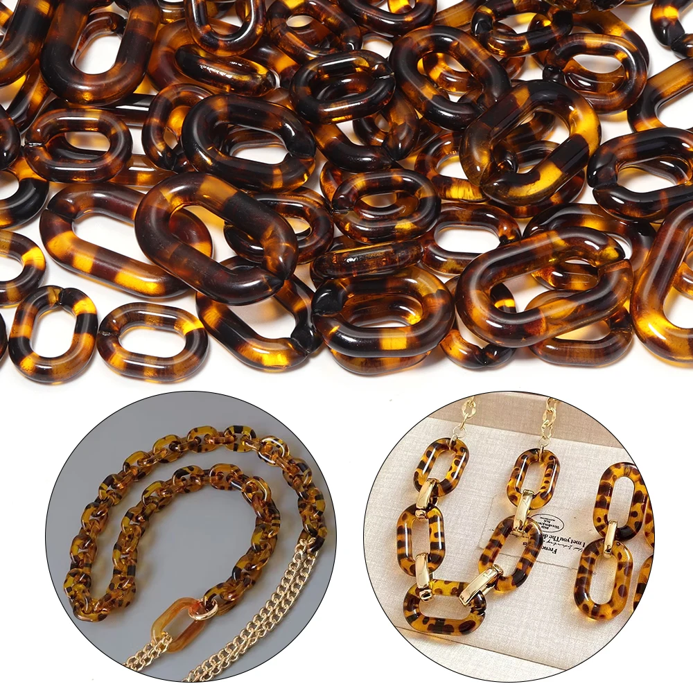 10-50pcs/lot Leopard Print Acr - Jewelry Making Glasses recension och pris