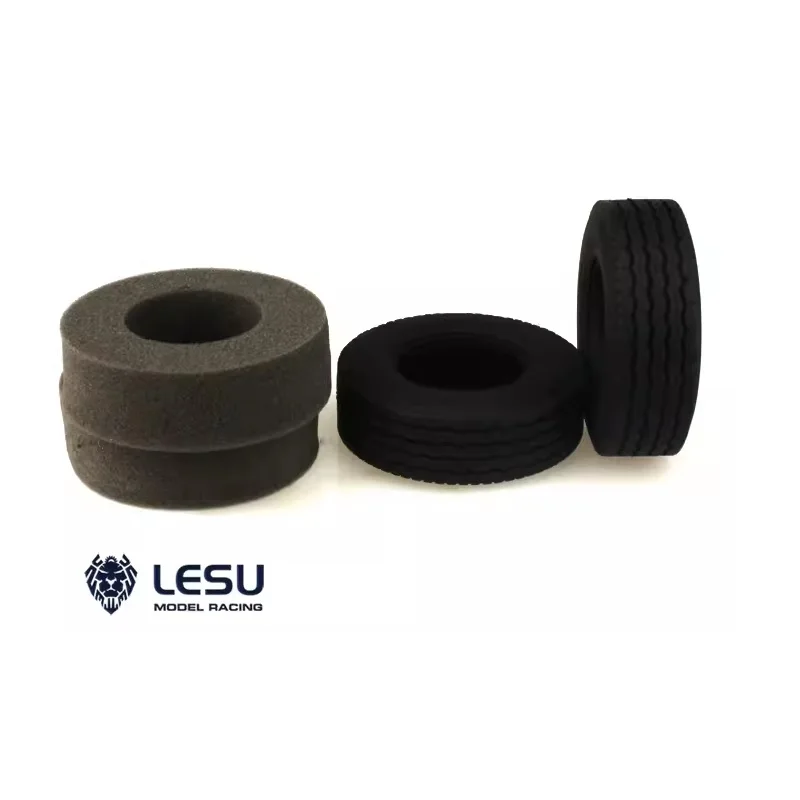 RC LESU 1/14 شاحنة تاميا الجرارات محاكاة مخطط إطار الطريق الجلود عالية الجودة المطاط الطين شاحنة الإطارات نموذج الملحقات