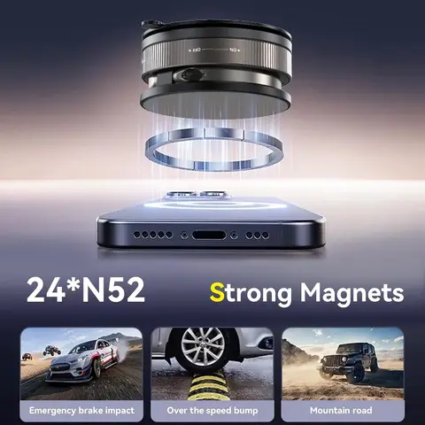 360° Магнитный автомобильный держатель для телефона с ультрапрочным креплением — внешний вид товара