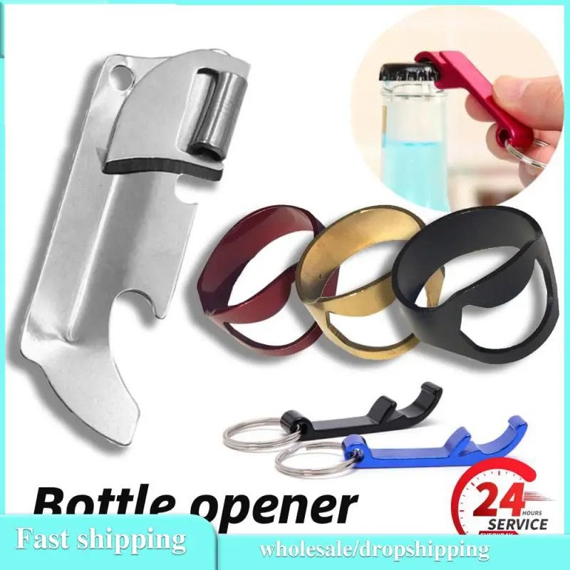 Mini Can Opener Opener Stainless Steel Multi-function Folding Opener Gadget Portable Bottle Opener Bar Accessories For Emergency