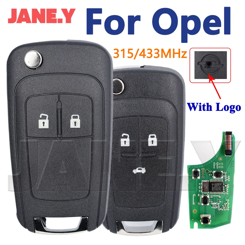 

Smart Remote Car Key For Opel Vauxhall Astra H Corsa D Meriva B Vectra C G4-AM433TX 315MHz 433MHz 2/3 Buttons Fob Keyless Entry
