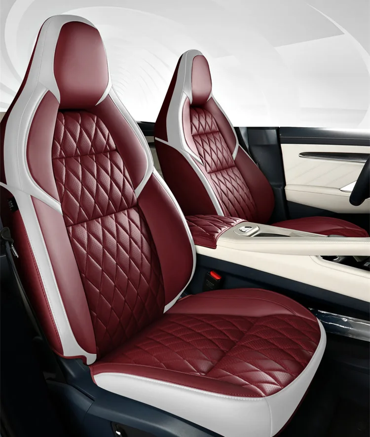 Car Seat Cover Leather Specific Customize 5 seat for ZEEKR 001 Full Covered with Front and Rear Full Set car accessories