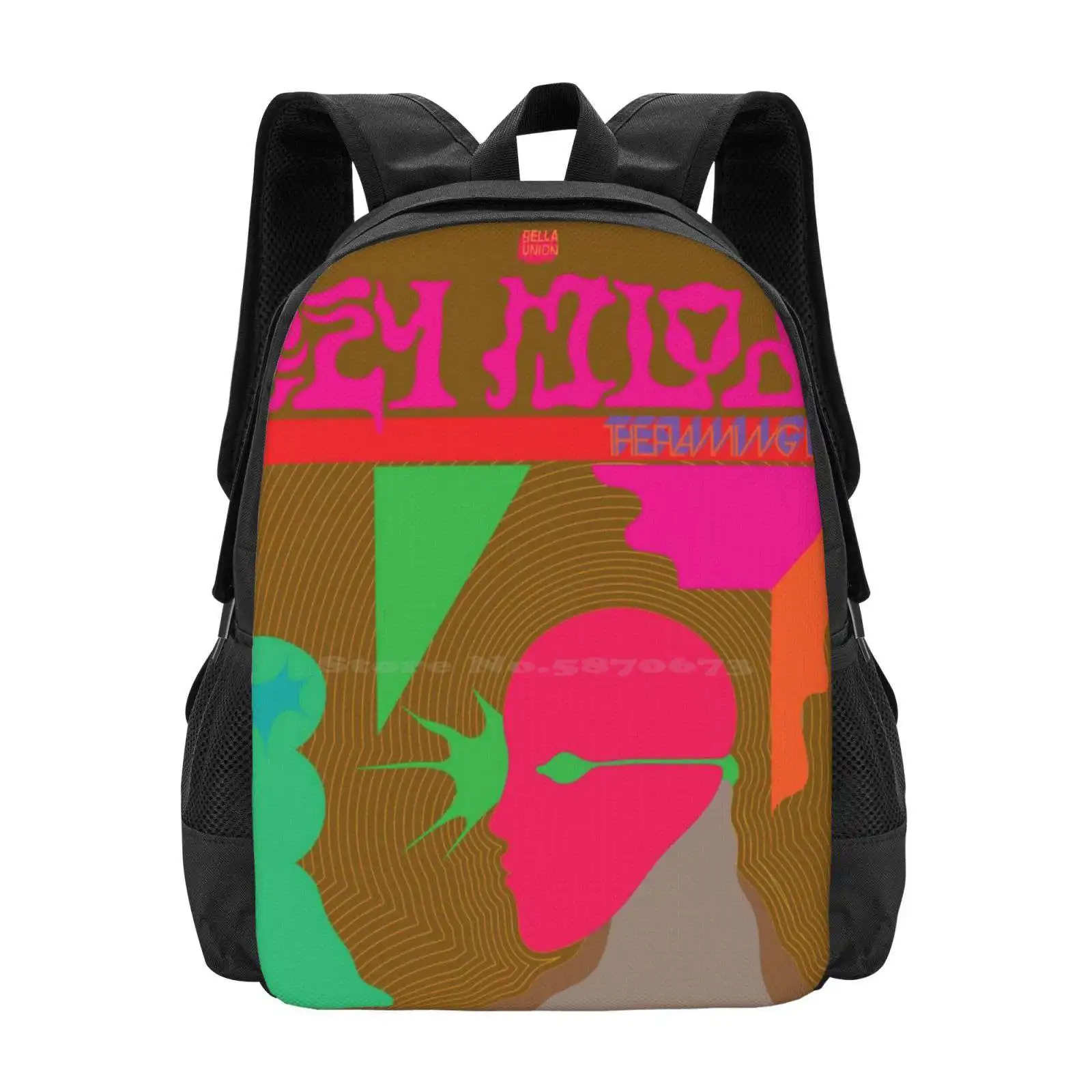 Oczy Mlody Hot Sale Schoolbag Backpack Fashion Bags Flaming Lips Music Album Record Vinyl Band Artist