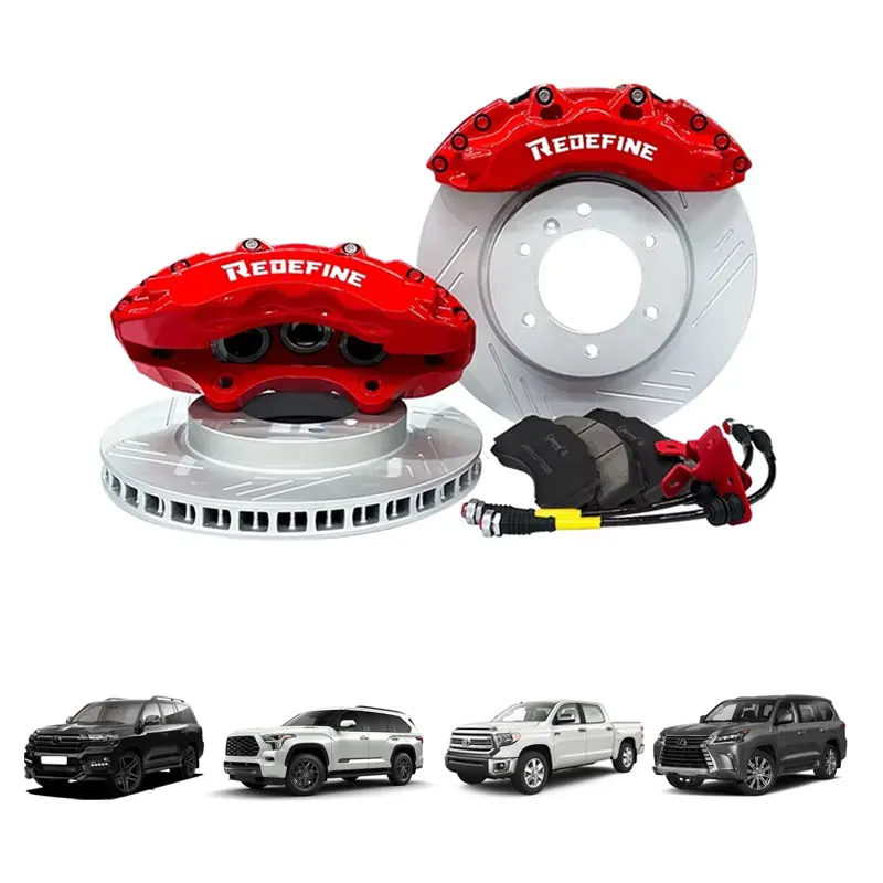High Performance Pads Discs Front 6 Pots Caliper Brake Kit For Toyota Land Cruiser Lc200 Sequoia Tundra Lexus Lx570