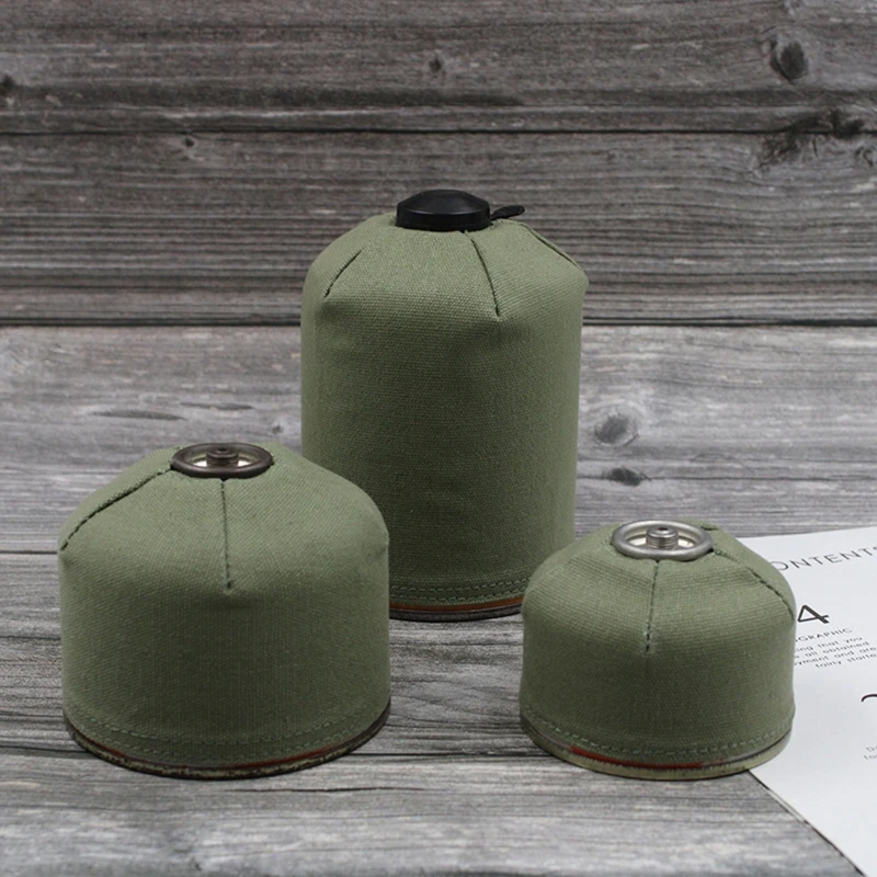 1Pc Gas Can Protective Cover Outdoor Camping Fuel Canister Flat Gas Cylinder Tank Protector Cover Bag Camping Equipment