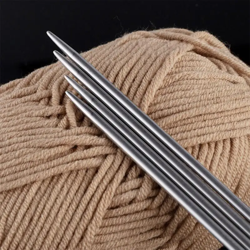 Alloys Sweater Knitting Needle Set Straight Knitting Needle Metal Crochetfor Socks Hats Scarves Gloves