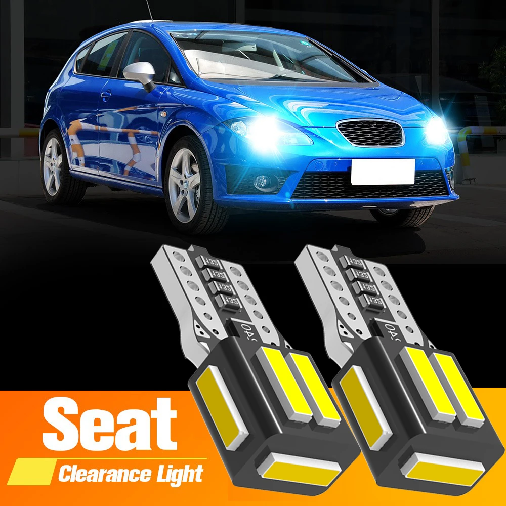 2szt W5W T10 Żarówka LED Canbus do Seat Ibiza 2 3 MK2 MK3 MK4 6L 6K Leon MK1 1M 1P Toledo Inca Altea Alhambra