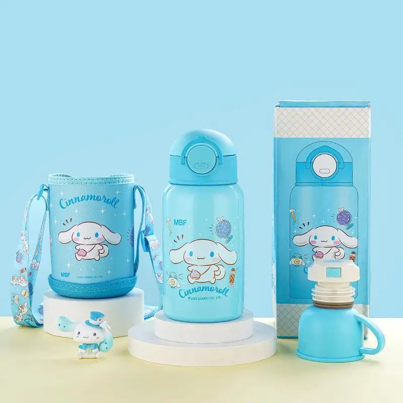 

Sanrio Children Cartoon Hot Water Cup Kuromi 316 Steel Kawaii Student Anime Portable Vacuum Cup Cute Nice Cup Birthday Gift