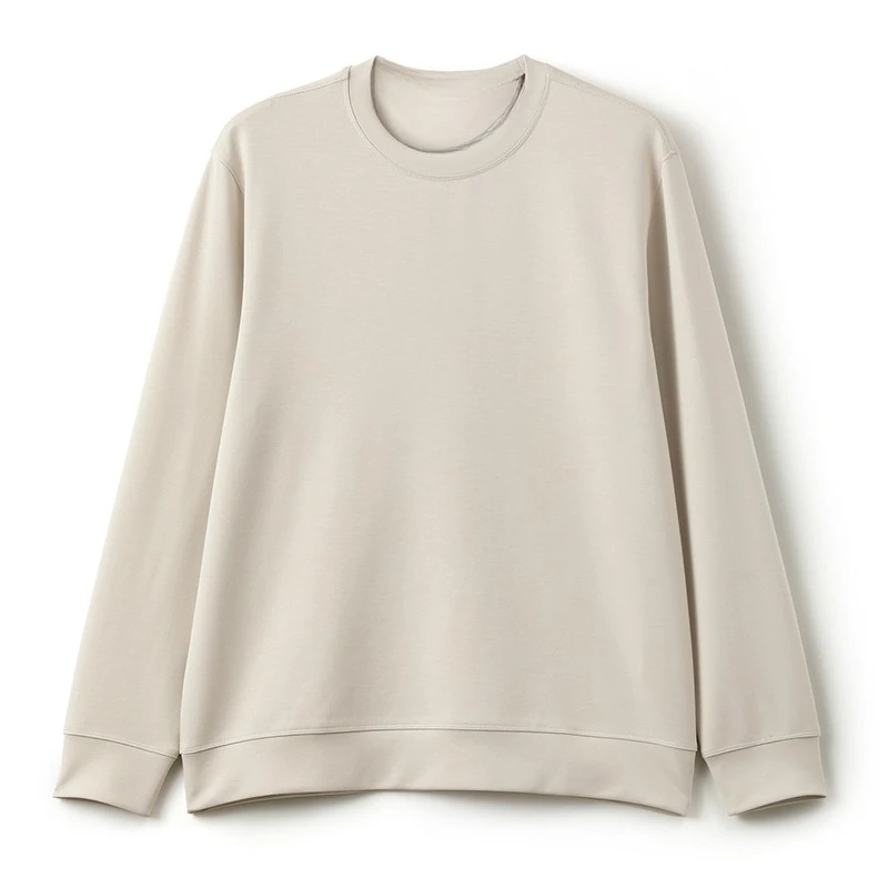 Толстовка с круглым вырезом, длинная ткань больших размеров, новый край: Yunrou Zero Pressure, мягкая драпировка, мужская повседневная одежда с круглым вырезом