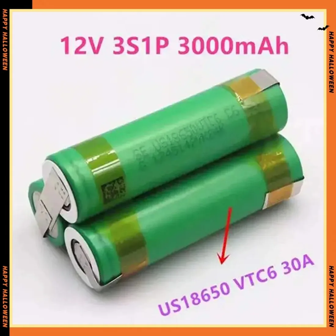 Original battery 18650 VTC6 2S1P-6S2P 3000-6000 mAh high capacity customizable for screwdriver welding batteries