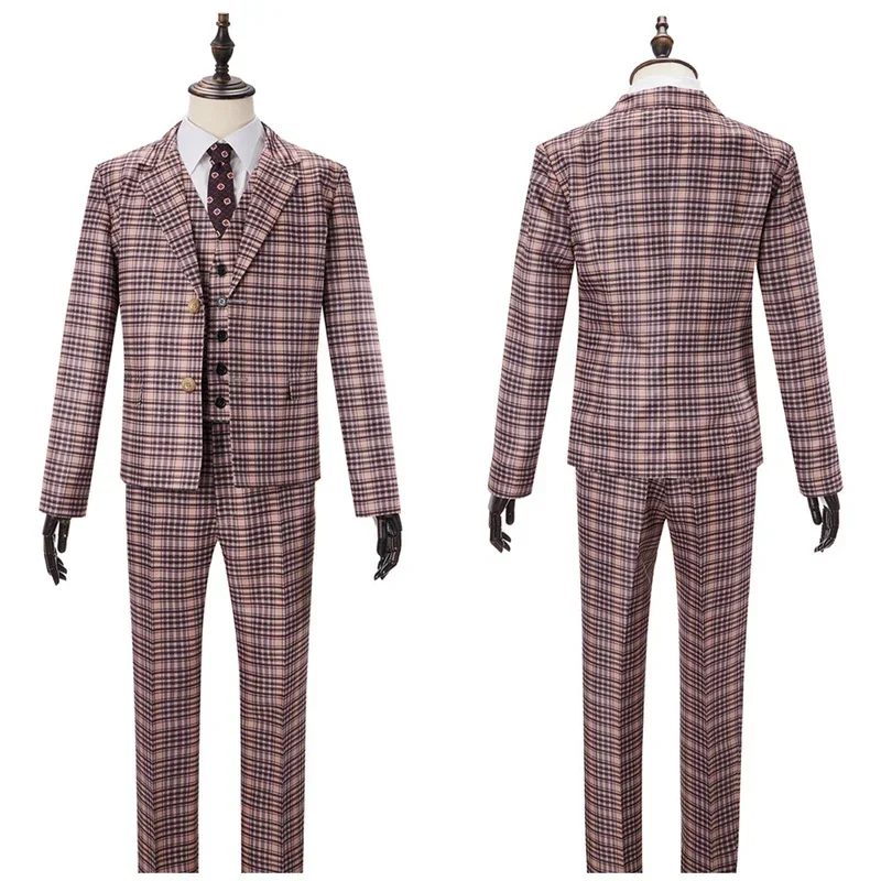 Film Roald Dahl's Matilda the Musical Mr. Wormwood Cosplay Outfit Carnevale di Halloween Costumi natalizi Abito uniforme con cravatta M