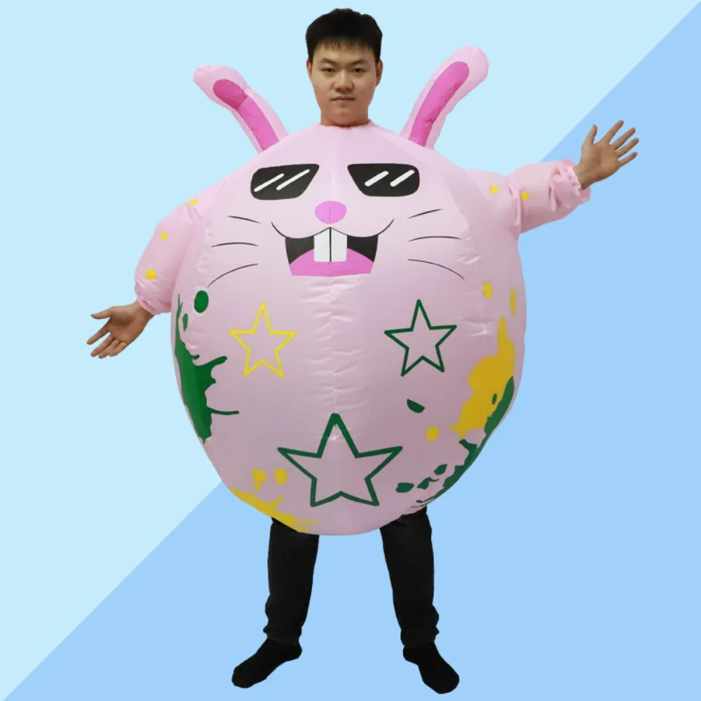 

Cartoon Doll Toys Easter Creative Performance Atmosphere Performance Props Cute Rabbit Inflatable Clothes