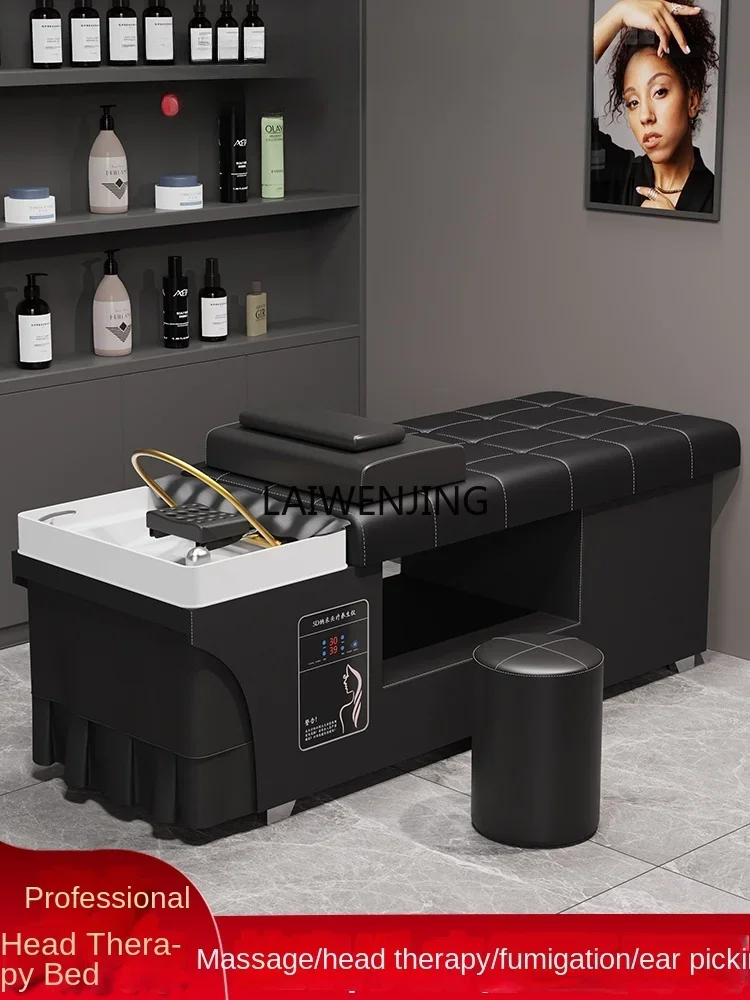 

SGF Barber Shop Shampoo Beauty Salon Fumigation Head Treatment Bed Massage Smart Water Circulation Bed