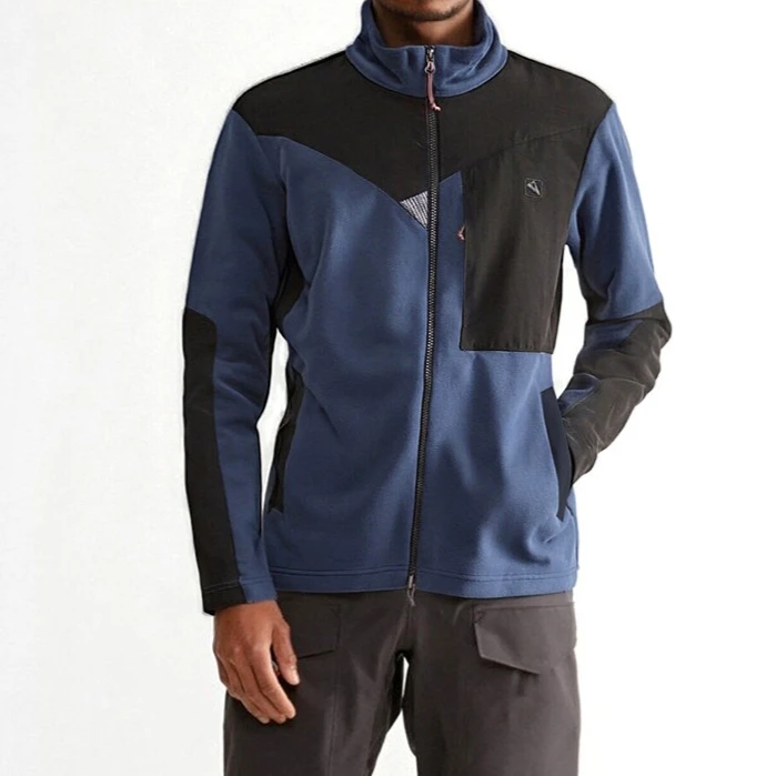 

Warm Fleece Stand Collar Jacket for Men, Thermal Outdoor Coat for Hiking Mountaineering Running & Cycling Sports