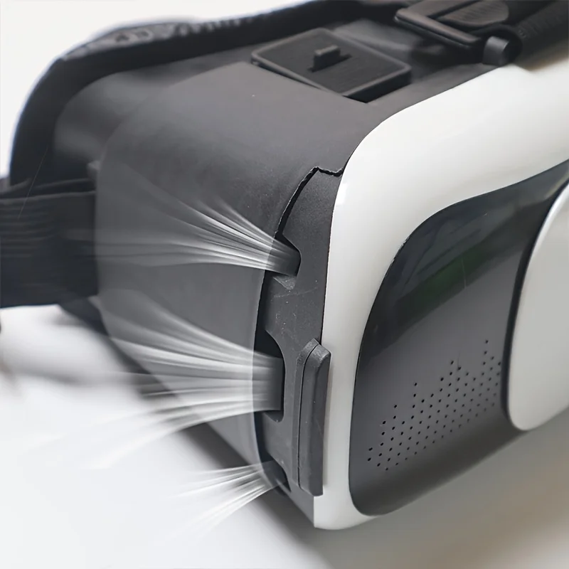 سماعة الواقع الافتراضي VR BOX ثلاثية الأبعاد - حزام قابل للتعديل، متوافق مع الهاتف الذكي، لا حاجة إلى بطارية، غطاء رأس قابل للتعديل #5