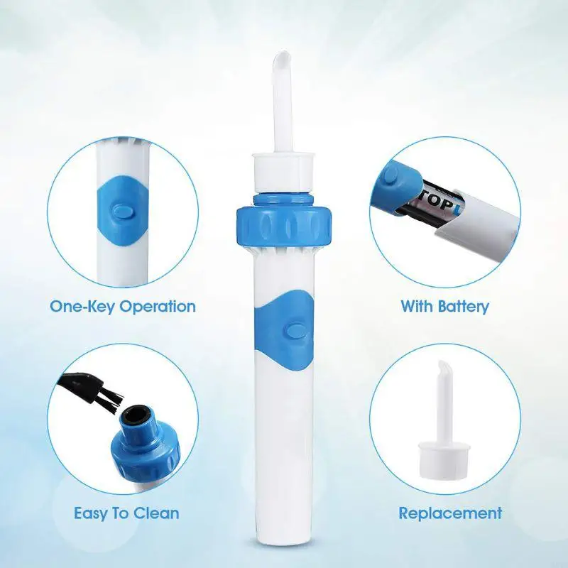 A5YC Ear Wax Removal Electric Earwax Remover with Safe and Soft Ear-Pick Tool Upgraded Ear Wax Removal with Heads