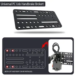 USB Handbrake Desk Mount Bracket Plate Universal Multiple Hole Adapter Plate for SIM Racing Shifter USB Handbrake Mount Plate