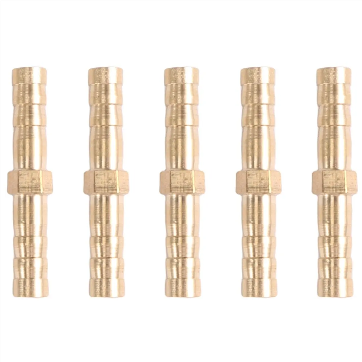 REST 5 pcs Brass Straight Hose Connector Joiner