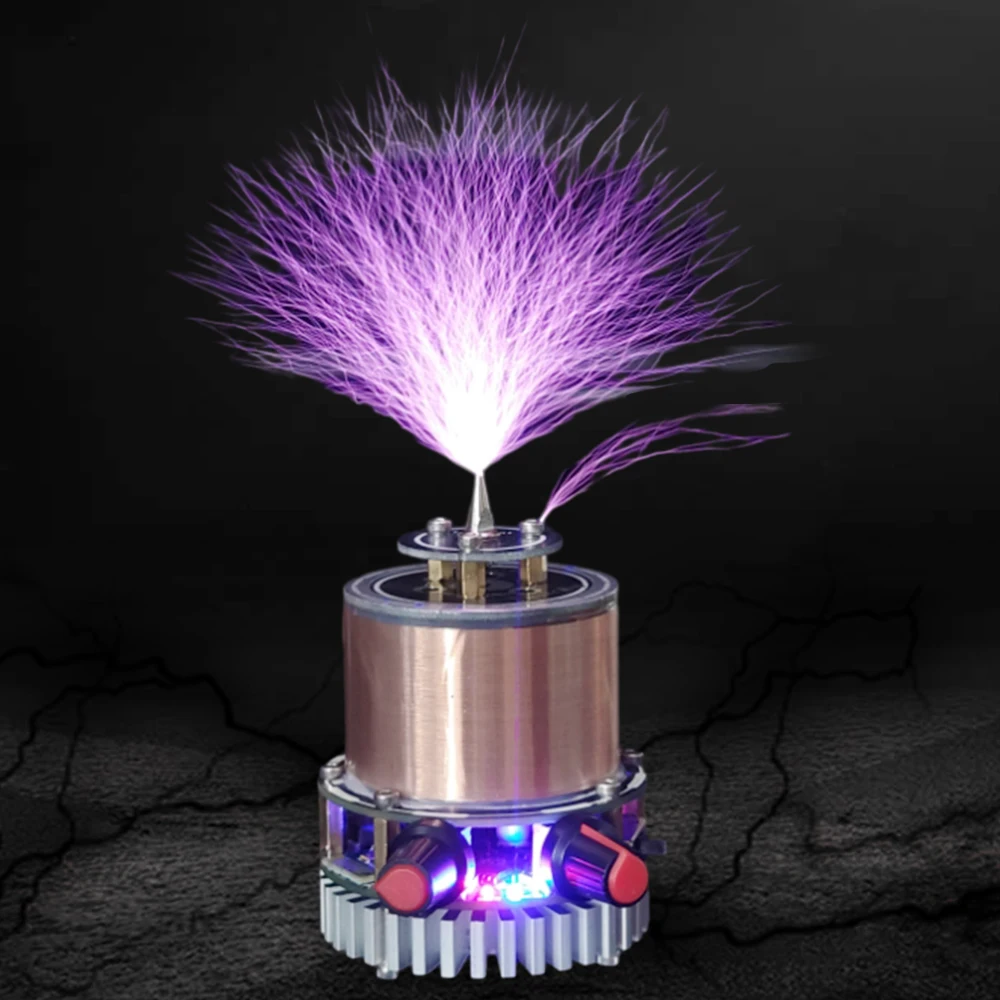 Artificial Lightning Mini Plasma Music Tesla Coil Arc Generator Teaching Tool Wireless Lighting Bluetooth Connectable