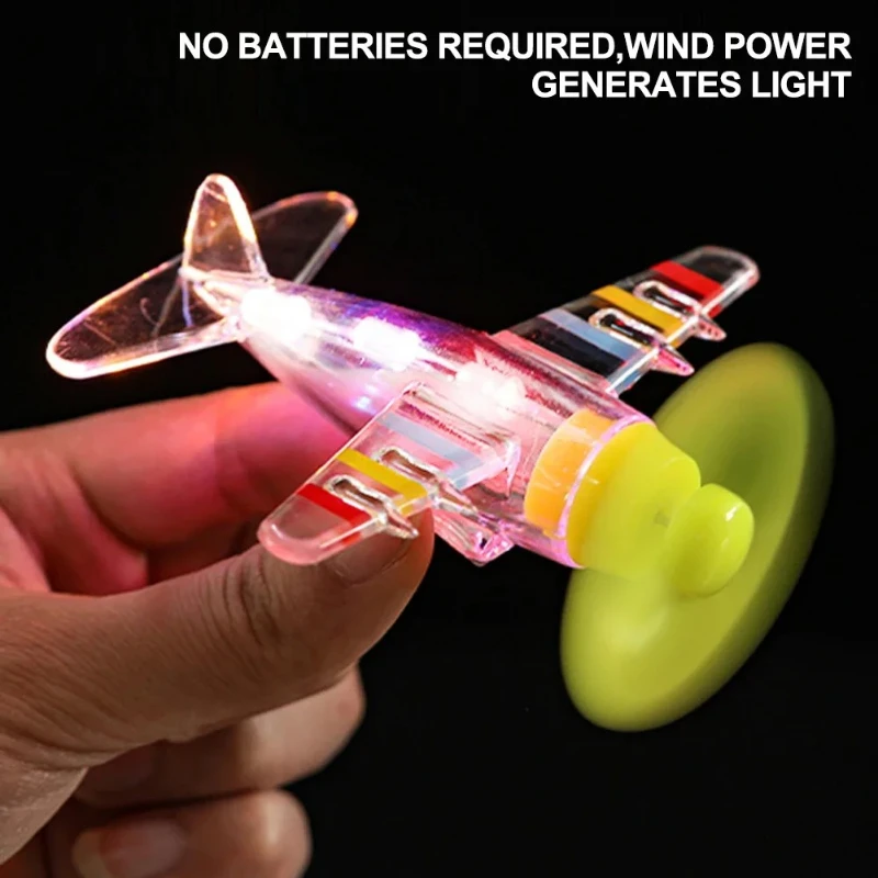 

Wind Power Wind Airplane Ornament LED Glow Driven No Battery for E-Bike Motorcycle Dashboard Decoration Easy Installation