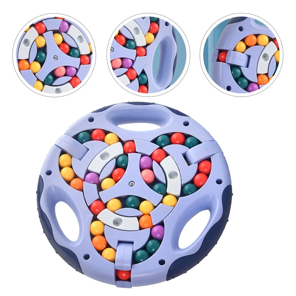 

Детская развивающая головоломка-антистресс: кубик с бусинами для вращения пальцами, игра для снятия стресса и развития интеллекта