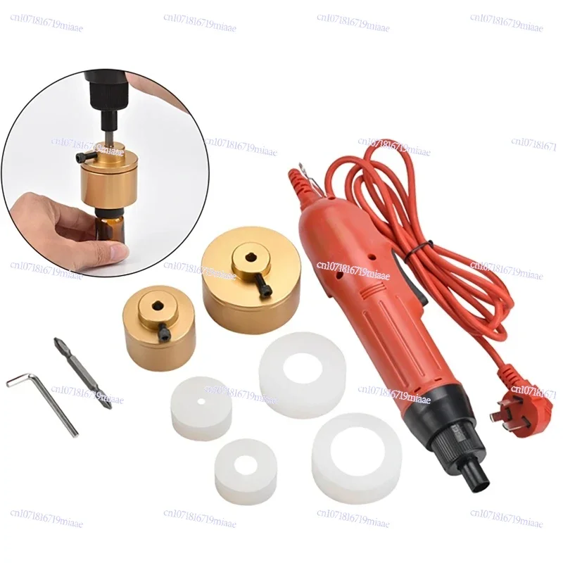 

110/220V Hand Held Bottle Capping Tool Plastic Bottle Capping 10-50mm Cap Screw Machine Seal Chuck Capping Tools