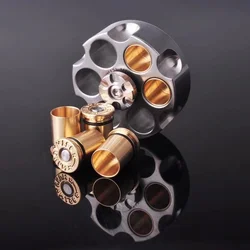 Pure Brass Metal Fidget Spinner, Brinquedo Descompressão, Roda Destacável EDC, Lazer Finger Gift