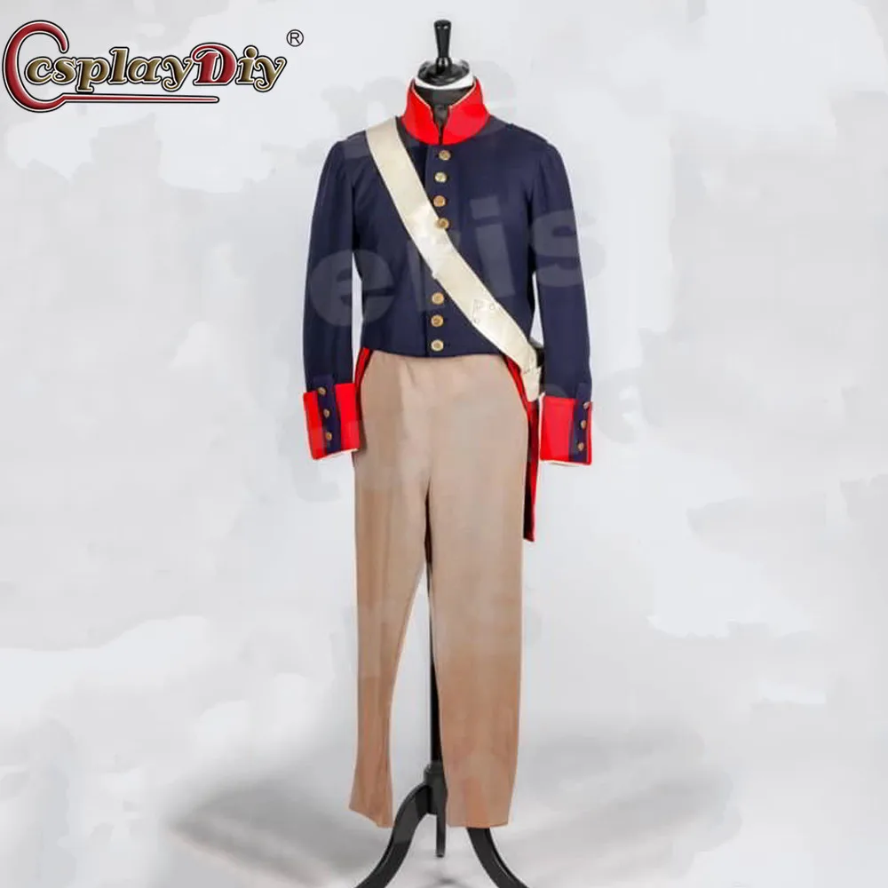 Cosplaydiy Mens Royal Guard Costume Renaissance Medieval British Soldier Uniform English Royal Guard Performance Soldier Uniform