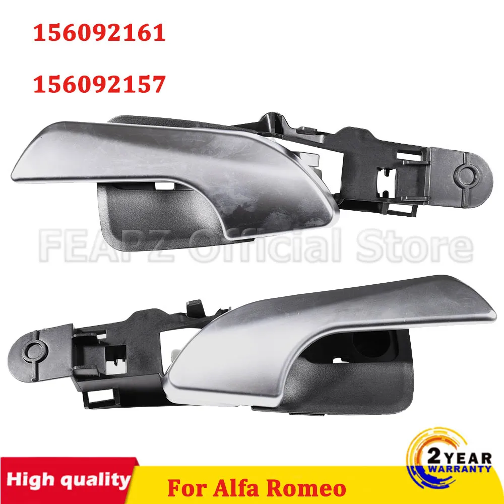 Rear Left Right 156092161 156092157 Car Interior Door Handle Chrome Silver NEW For Alfa Romeo Giulietta 2010-2019