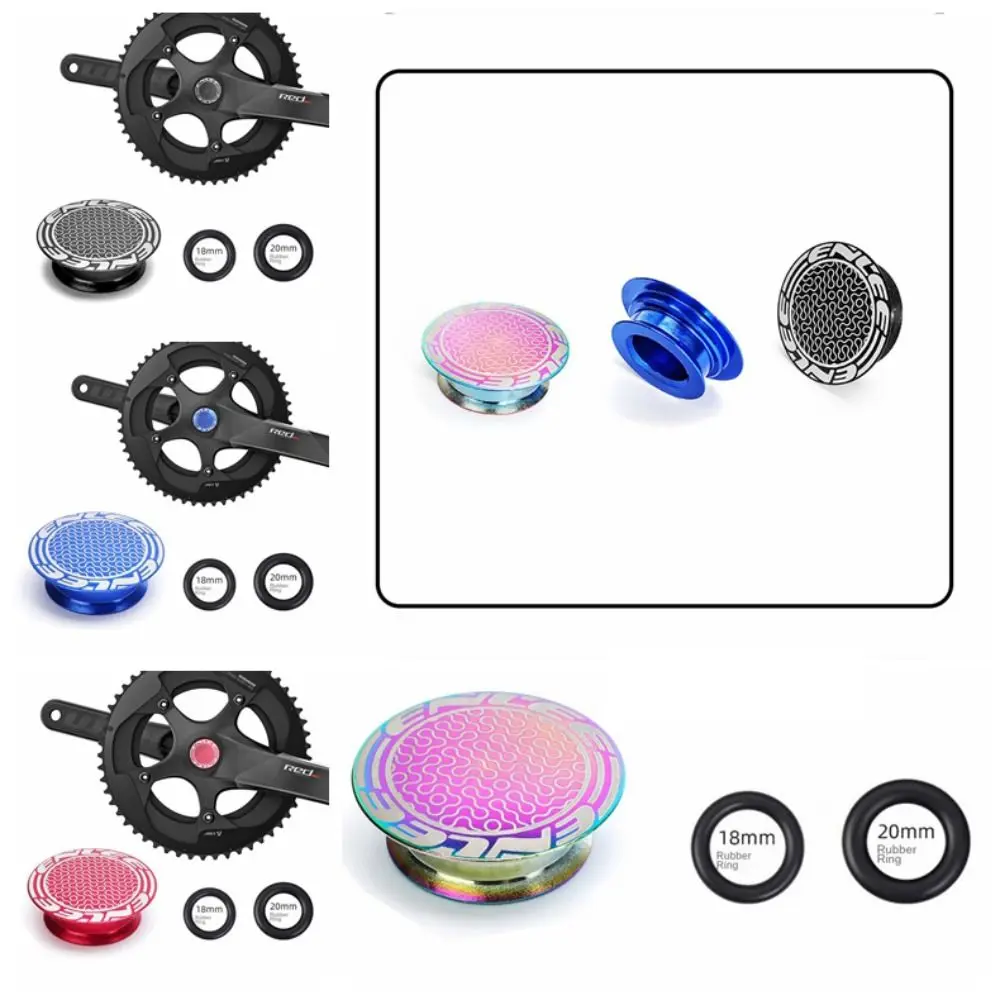 

Waterproof Bike Crank Dust Cap Rubber Ring Aluminum Alloy Bicycle Crankset Dust Cover Protective Durable Mountain Bike