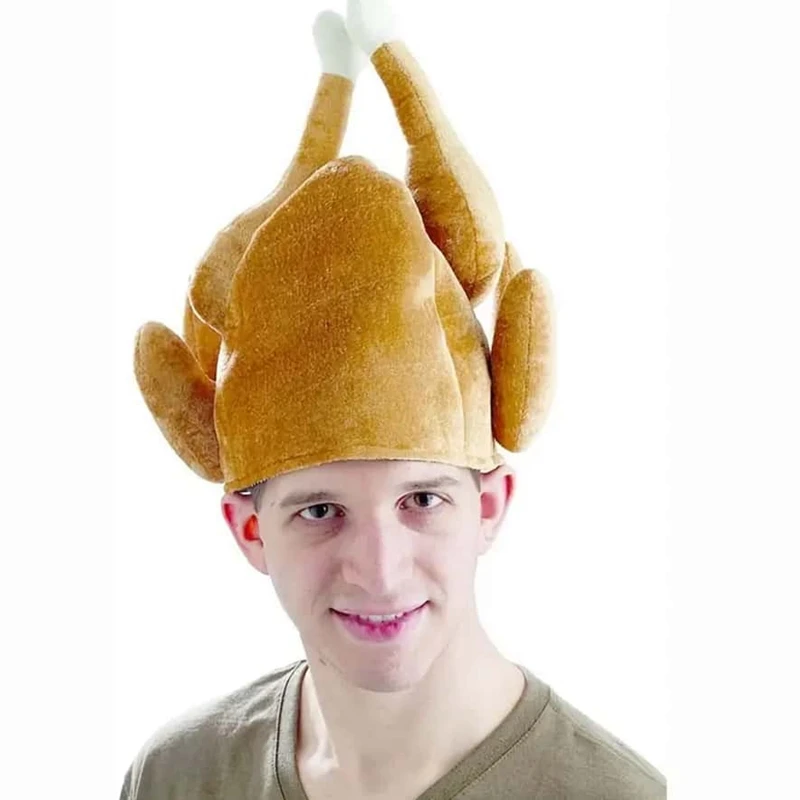 1pc, Thanksgiving Turkey Hat Adult Thanksgiving Cartoon Chicken Leg Hat Carnival Turkey Hat, Headwear, Daily Party Supplies, Par