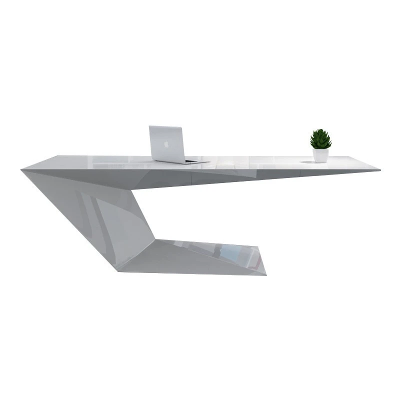 

Office furniture simple modern boss table and chair combination