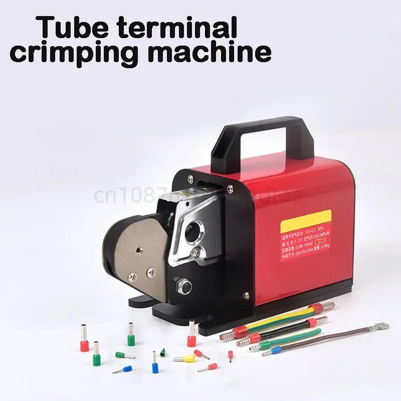 0.08-10mm² Pneumatic Cable Tubular Connector Four Side Terminal Crimping Machine Electric Cold Crimping Pliers