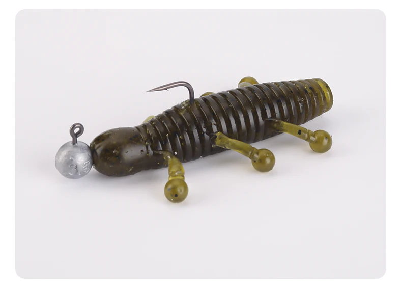 Kingdom 15 Stück Jig-Kopfhaken, 0,7 g, 1 g, 1,2 g, 1,7 g, 2,5 g, 3,5 g, Jig-Köder, harter Köder, weicher Wurm, Ball-Jig-Kopfhaken, Angelzubehör – Detail 19