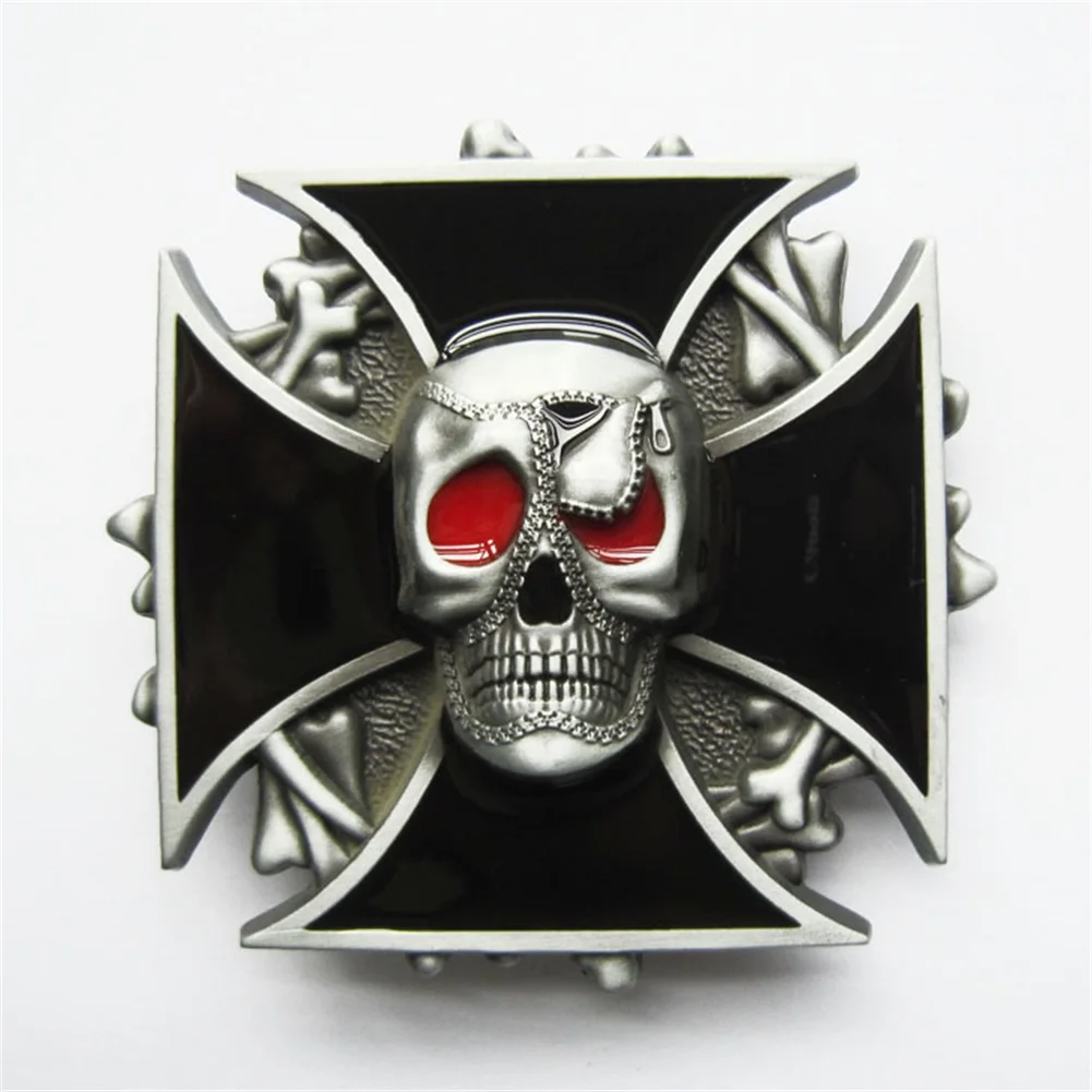 ขายปลีกกระจายสไตล์วินเทจใหม่ Skull เข็มขัดหัวเข็มขัด BUCKLE-SK040จัดส่งฟรี