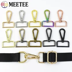 10/30 Pz Meetee 20-50mm Fibbie In Metallo Moschettone per Borsa Aragosta Catenacci Girevoli Trigger Pinze Moschettone Borsa FAI DA TE accessori
