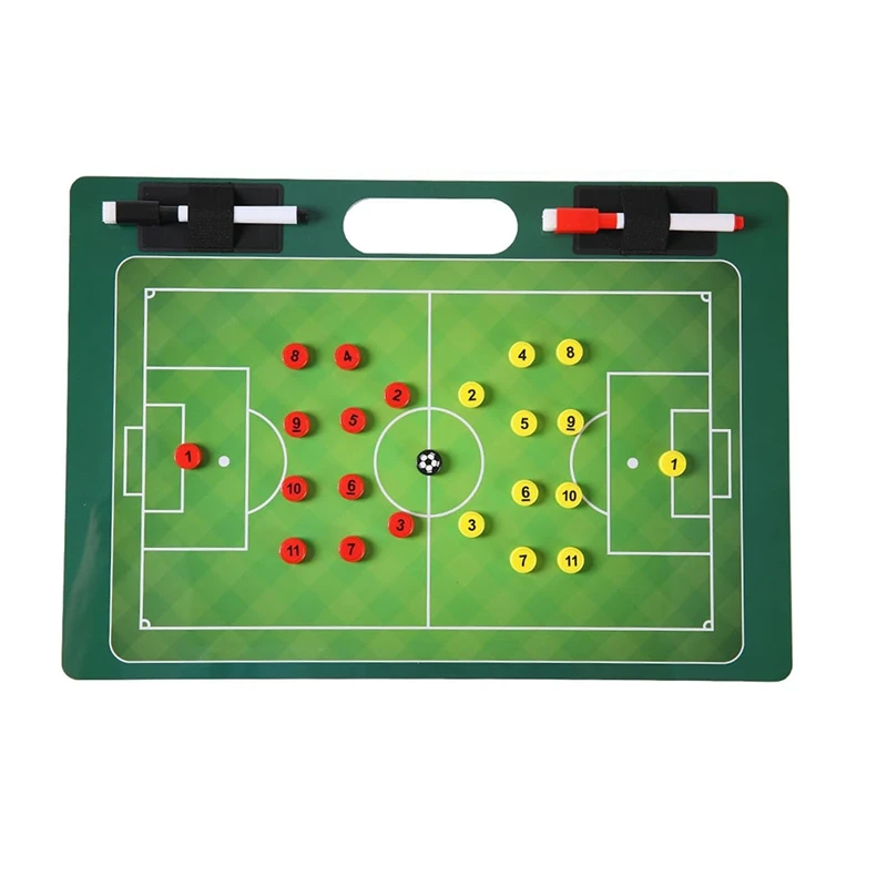 

Magnetic Soccer Clipboard Training Board Set For Coach, For Sport Strategizing Techniques Plays