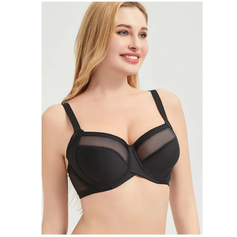 

75 80 85 90 95 B C D E F G H Stick On Underwire Push up Bra Plus Size Lingerie For Women Bra Brasier Mujer Brassiere Femme