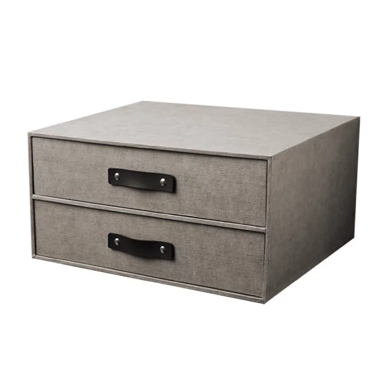 Makeasy MDF 2-Drawer Storage Organizer Cabinet Fabric Looking Unit for Closet, Bedrooms, Playrooms,Kid's room,SOHO (1PC) - Image 2