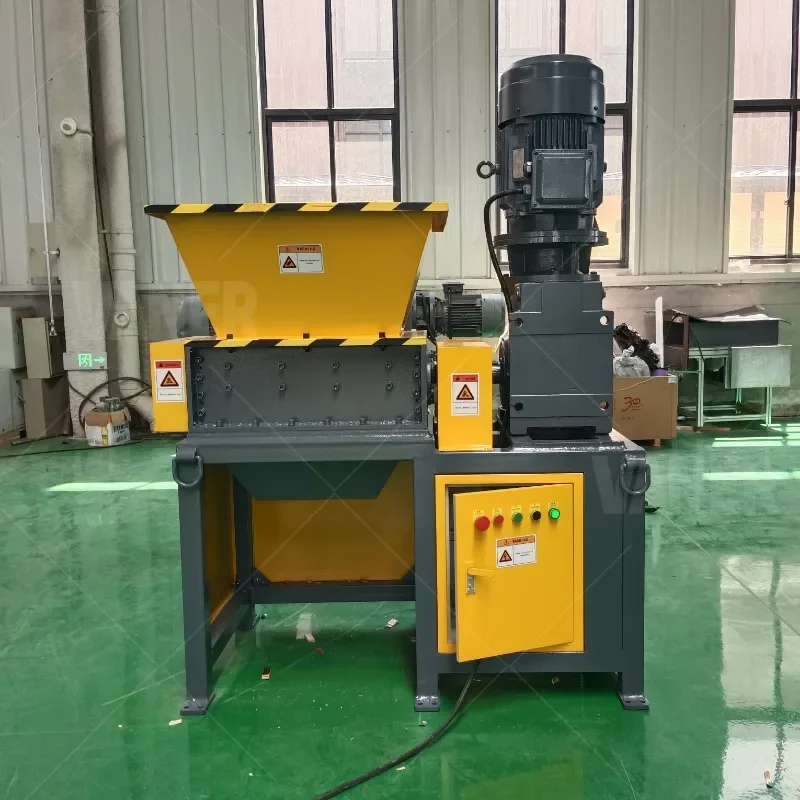 tire metal shredder machine double shaft shredder