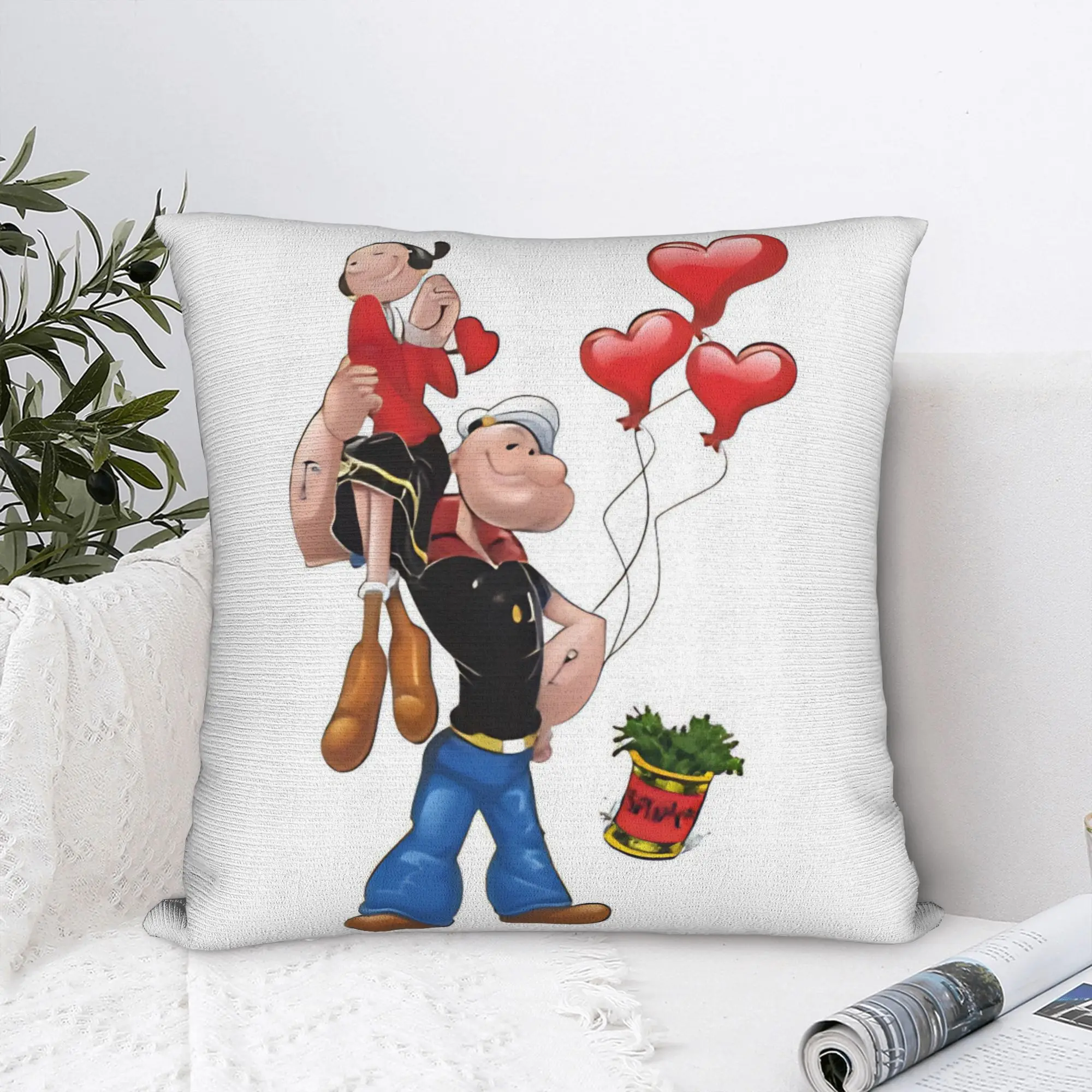 Bluto and Olive Oyl Pillow Case  Comfy Pillow Cover For Living Room Chair Novelty Pillowcases