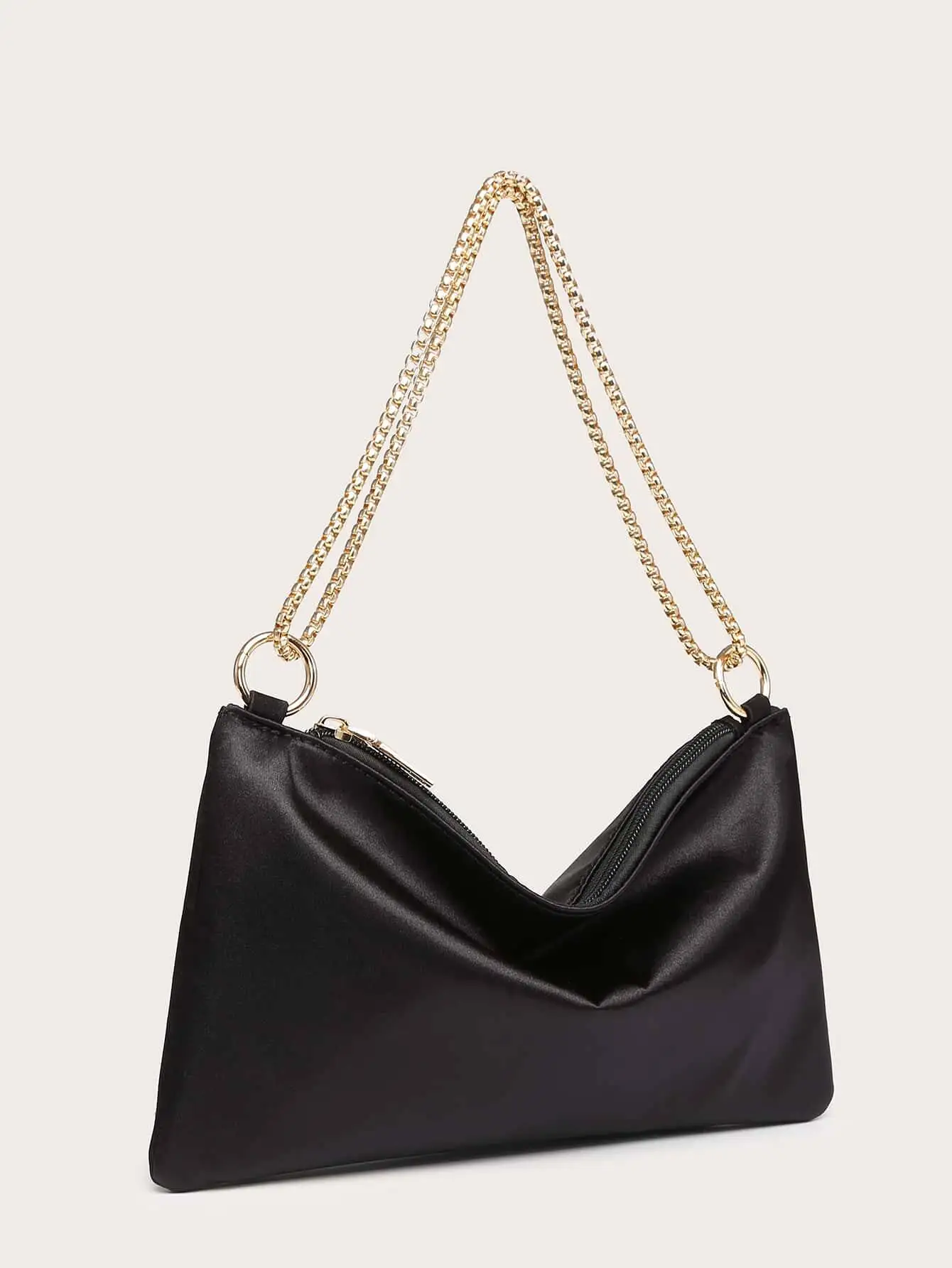 

Ladies' Crossbody Silk Satin Evening Bag With Rhinestones, Fashionable, Lightweight, Compact, Suitable For Parties And Outings.