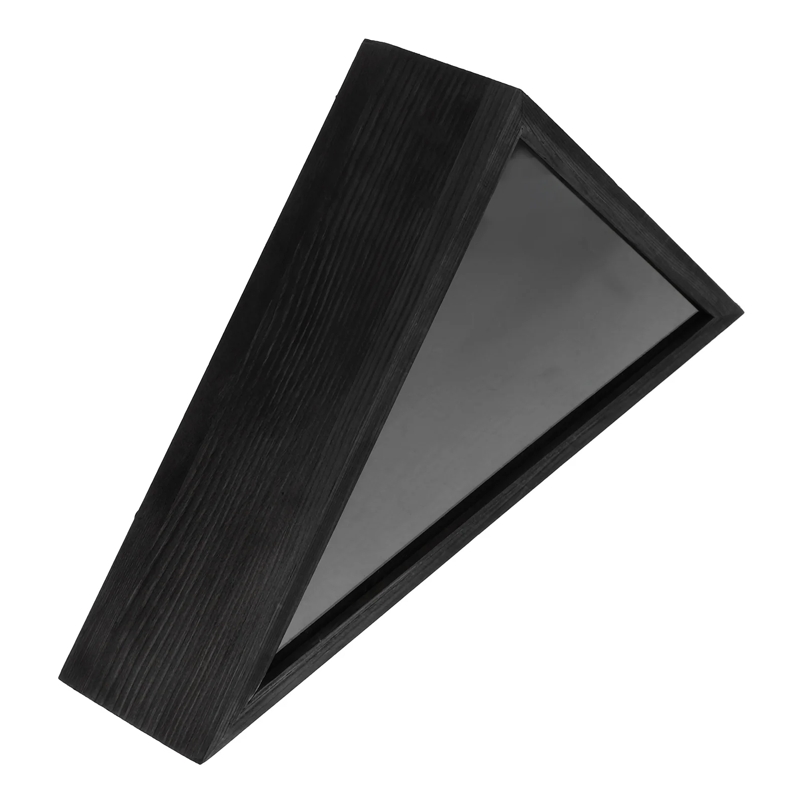 

Flag Storage Box Holder Display Use Case for Other Items Wood Triangle Container