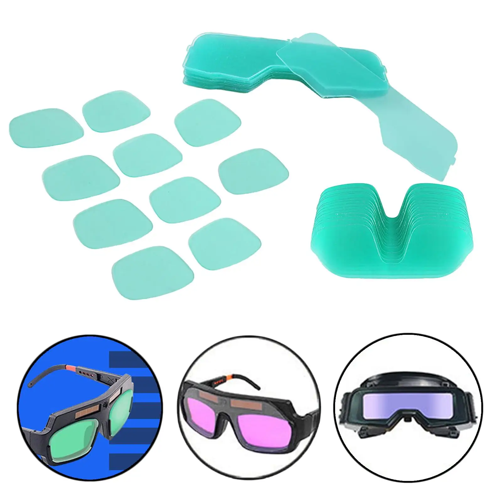 Replacement 10-PACK PC Solar Welding Inner Protective Lens Filter - Made of