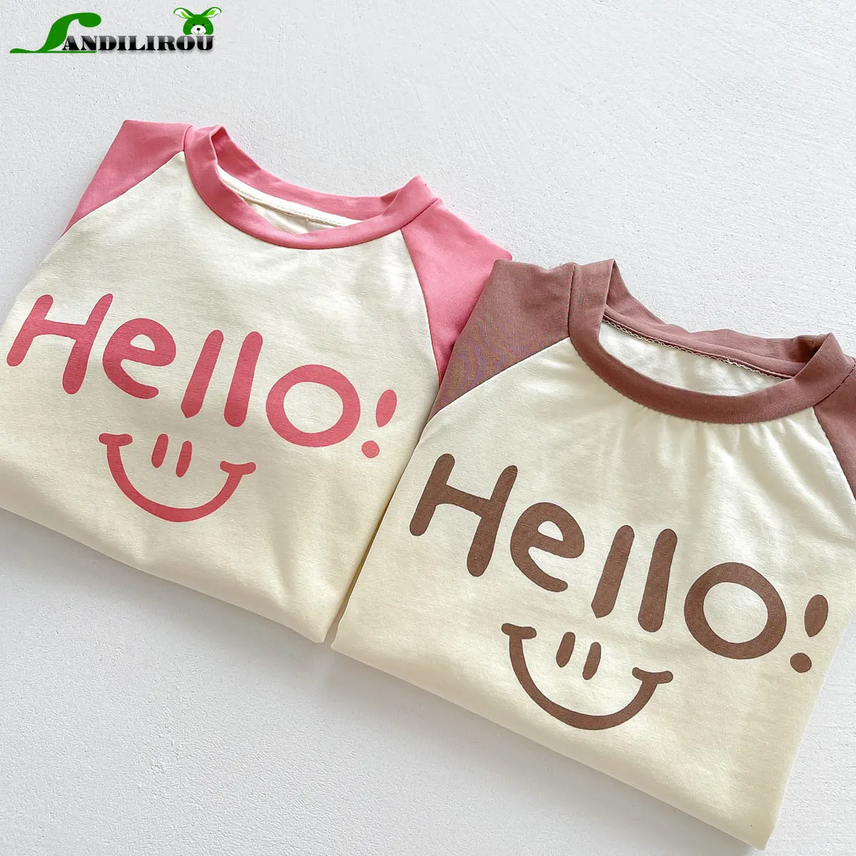 Fashion Comfy Kids Baby Summer Clothes: Unisex Thin Bodysuit Color-blocking Short Sleeves Newborns Infant Celebrating 100th Day